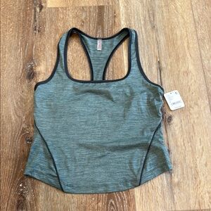 Free People Gray Muscle Tee